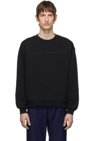 Random Identities - Black Logo Cut-Out Sweatshirt