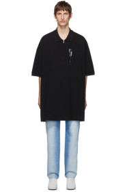Random Identities - Black Oversized Polo