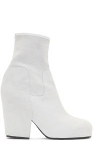 Random Identities - White Suede BO3 Boots