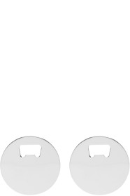 D'heygere - Boucles d'oreilles argentées Bottle Opener