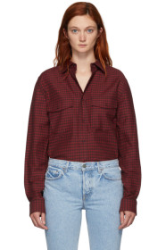 Alexander Wang - レッド プレイド ウエスタン シャツ
