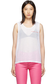Alexander Wang - White Mesh Chynatown Tank Top