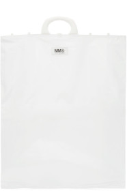 MM6 Maison Margiela - White Rectangle Shopping Tote