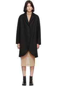 MM6 Maison Margiela - Manteau en laine noir