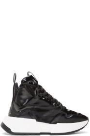 MM6 Maison Margiela - Black Padded High-Top Sneakers