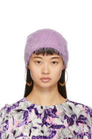 Marc Jacobs - Purple Furry Beanie