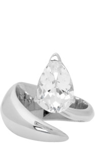 Alan Crocetti - Silver & Transparent Topaz Alien Ring