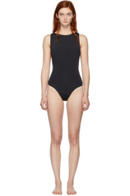 Haight - Black Side Slide One-Piece Swimsuit