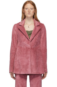 Marina Moscone - Pink Corduroy Irving Blazer
