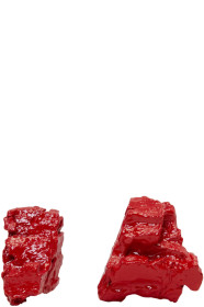Ingy Stockholm - Boucles d'oreilles asymétriques rouges Object No. 59