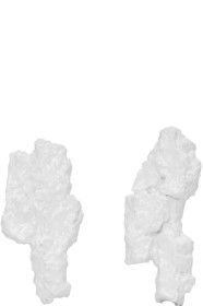 Ingy Stockholm - Boucles d'oreilles asymétriques blanches Object No. 35