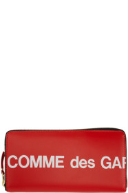 Comme des Garçons Wallets - 红色 Huge Logo 欧陆钱包