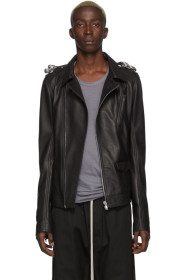 Rick Owens - Black Leather Stooges Jacket