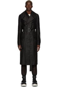 Rick Owens - Black Drella Trench Coat