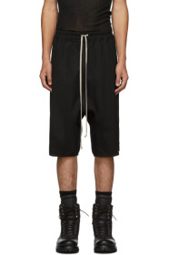 Rick Owens - Black Basket Swinger Shorts