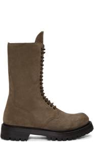 Rick Owens - Brown Army Boots