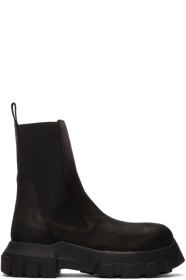 Rick Owens - Black Bozo Tractor Beatles Chelsea Boots