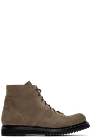Rick Owens - Brown Suede Monkey Boots