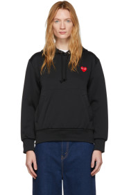 Comme des Garçons Play - Black Men's Fit Heart Patch Hoodie