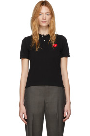 Comme des Garçons Play - Black Heart Patch Polo