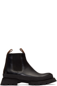 Jil Sander - Black Rubber Sole Boots