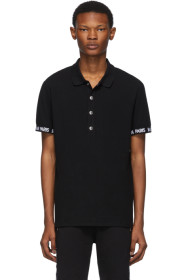 Balmain - Black Logo Trim Polo