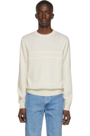 A.P.C. - Pull blanc cassé Swilly