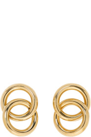 Laura Lombardi - Boucles d'oreilles dorées Interlock