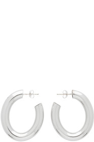 Laura Lombardi - SSENSE 独家发售银色迷你 Curve 耳环