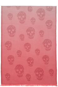 Alexander McQueen - Pink Degrade Skull Scarf