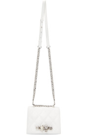 Alexander McQueen - Sac blanc cassé Small Jewelled Satchel