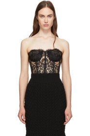Alexander McQueen - Black Lace Bustier