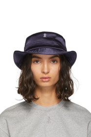 Opening Ceremony - Navy Satin Bucket Hat