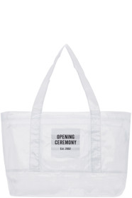 Opening Ceremony - SSENSE Exclusive White Medium Chinatown Tote
