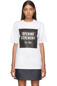 Opening Ceremony - White Unisex Box Logo T-Shirt