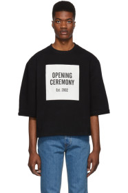 Opening Ceremony - 黑色 Box Logo Cut-Off T 恤