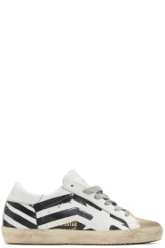 Golden Goose - Baskets blanches Flag Superstar