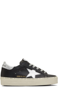 Golden Goose - Baskets noires et argentées Hi Star