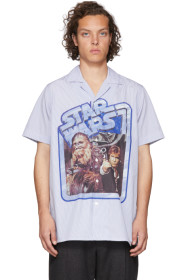 Etro - Blue & White Star Wars Edition Poster Shirt
