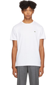 Lacoste - ホワイト クラシック ピマ T シャツ