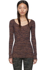 M Missoni - Orange V-Neck Sweater