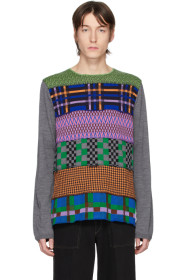 Comme des Garçons Shirt - Multicolor Multipattern Wool Gauge 14 Sweater