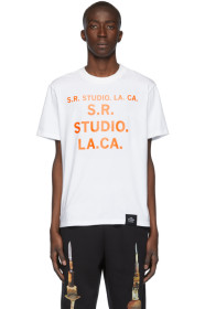 S.R. STUDIO. LA. CA. - ホワイト Unlimited S.R.S. ダブル ロゴ ベーシック T シャツ