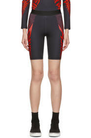 Givenchy - Black & Red Neoprene Bike Shorts