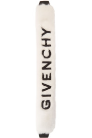 Givenchy - White Faux-Fur Bag Strap Sock