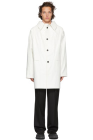 Kassl Editions - White Oil Above The Knee Coat