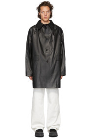 Kassl Editions - Black Above The Knee Oil Coat