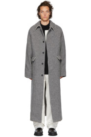 Kassl Editions - Grey Wool Maxi Coat