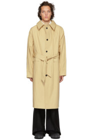 Kassl Editions - Beige Below The Knee Trench Coat