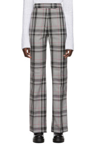 3.1 Phillip Lim - Multicolor Plaid Topstitch Trousers